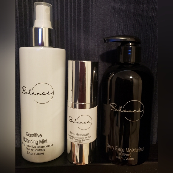 💜 Balancè Skin Care USA Eye RescueFace Moisturizer & Balancing Mist Oil Free